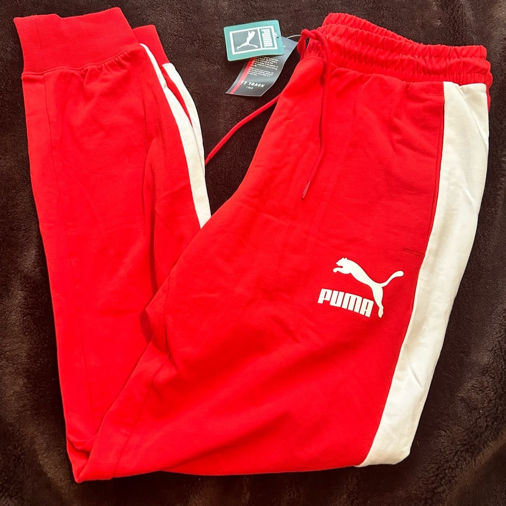 New Puma Red T7 Track 1968 pant, Men’s L